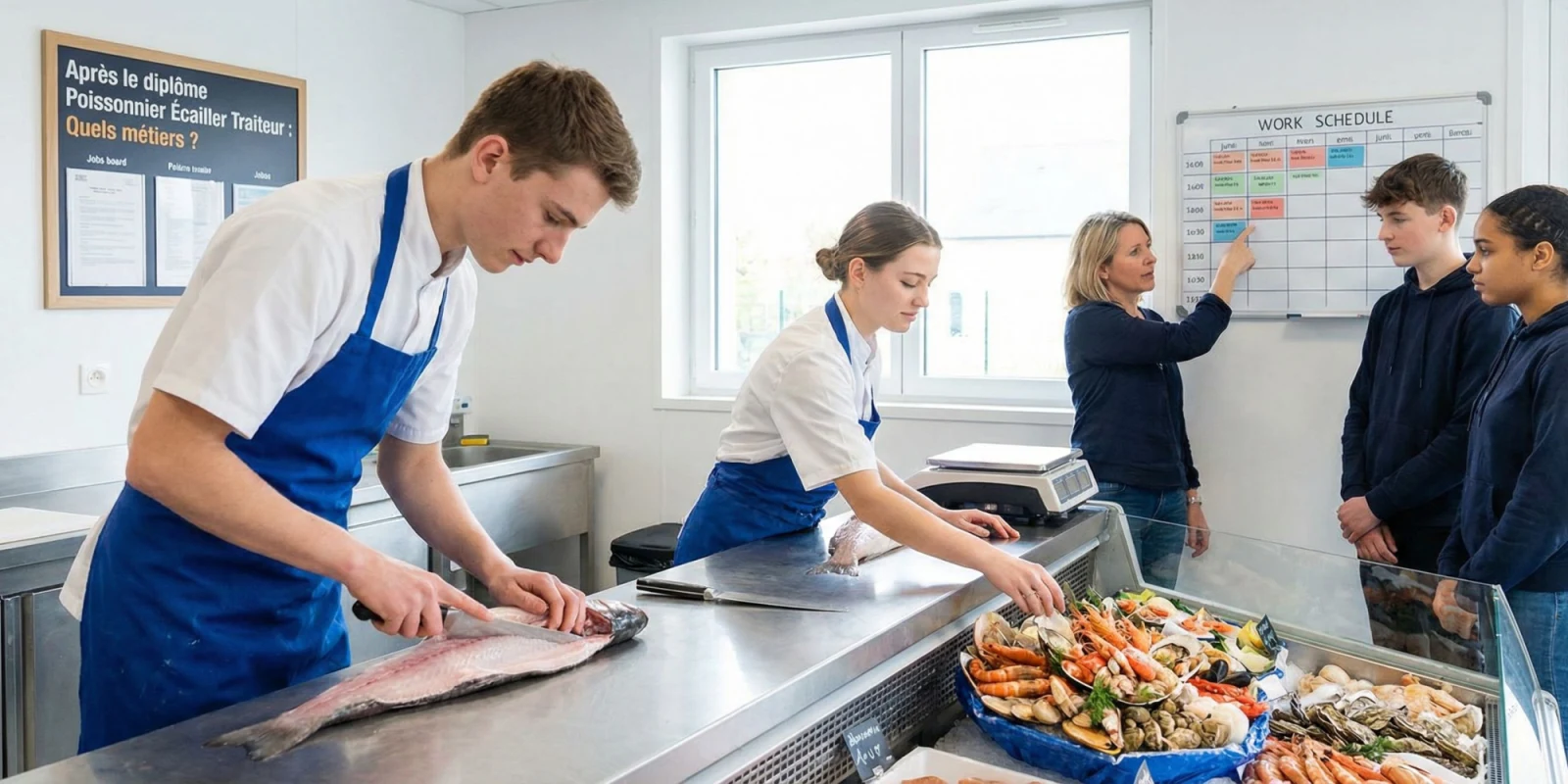 Emplois et Carrière après un Bac Pro PET : Tous les Débouchés du Poissonnier Écailler Traiteur