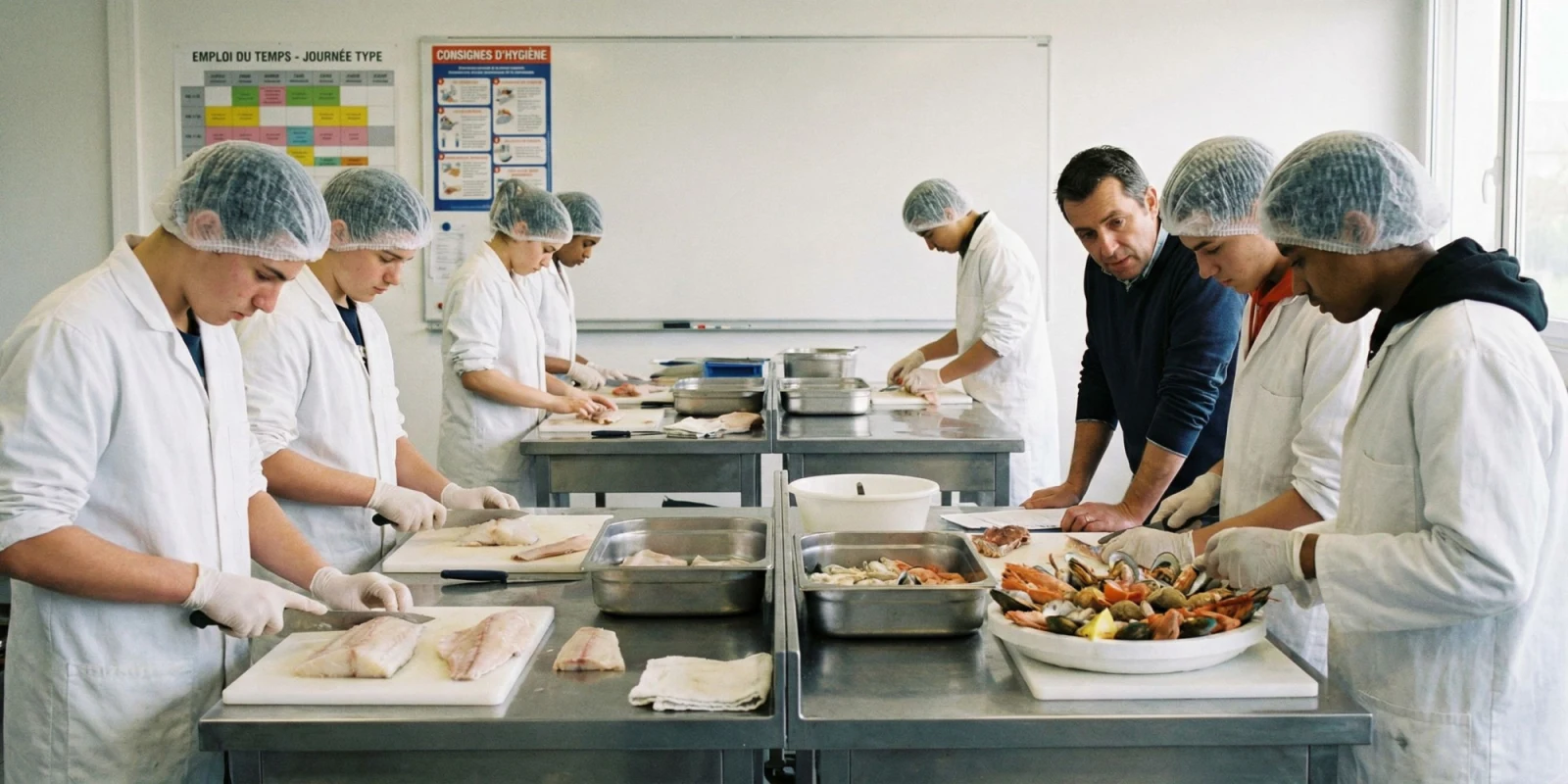 Une Journée en Atelier Poissonnerie : Immersion dans le Bac Pro PET